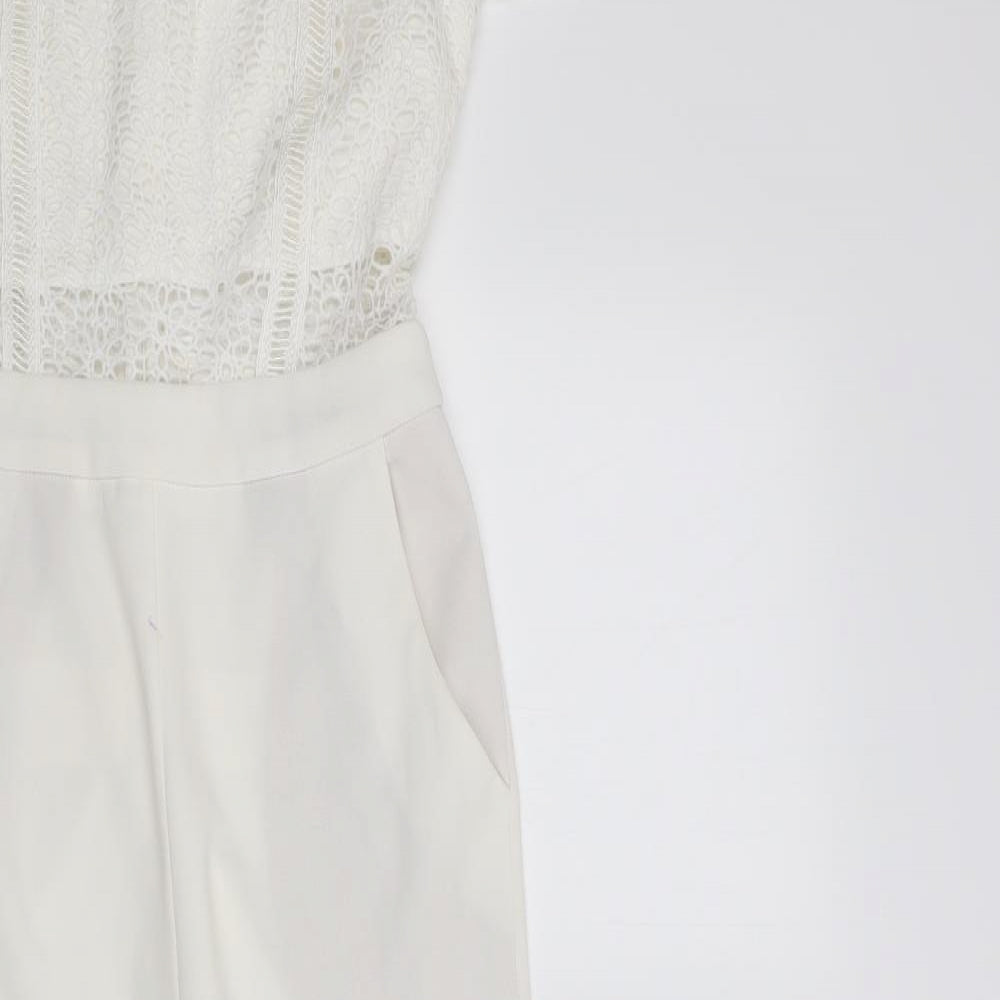 lucy wang Womens White   Jumpsuit One-Piece Size S L27 in