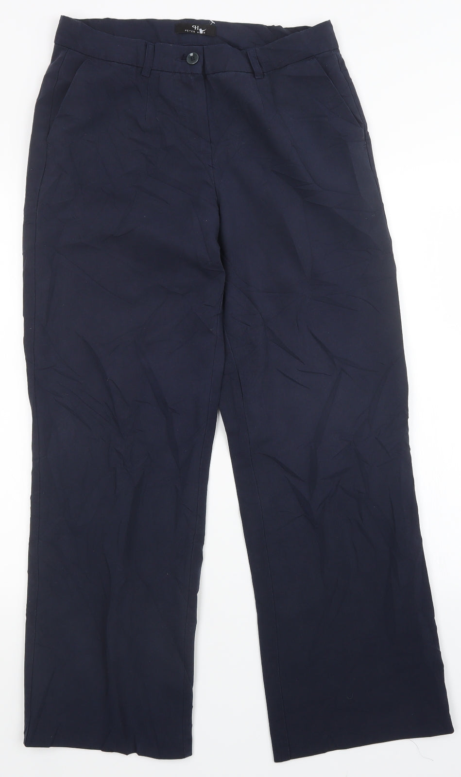 Peter Hahn Womens Blue   Trousers  Size 12 L29 in