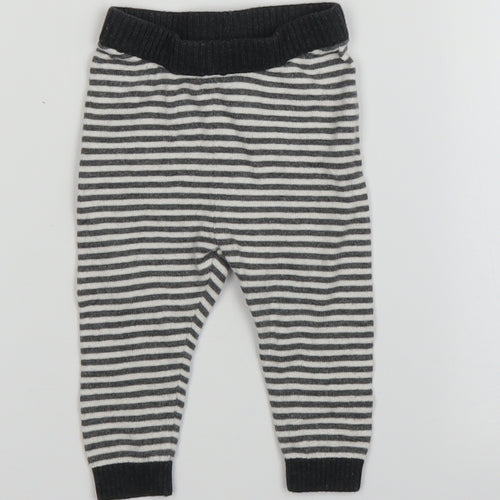 Billie Girls Multicoloured Striped  Sweatpants Trousers Size 3-6 Months