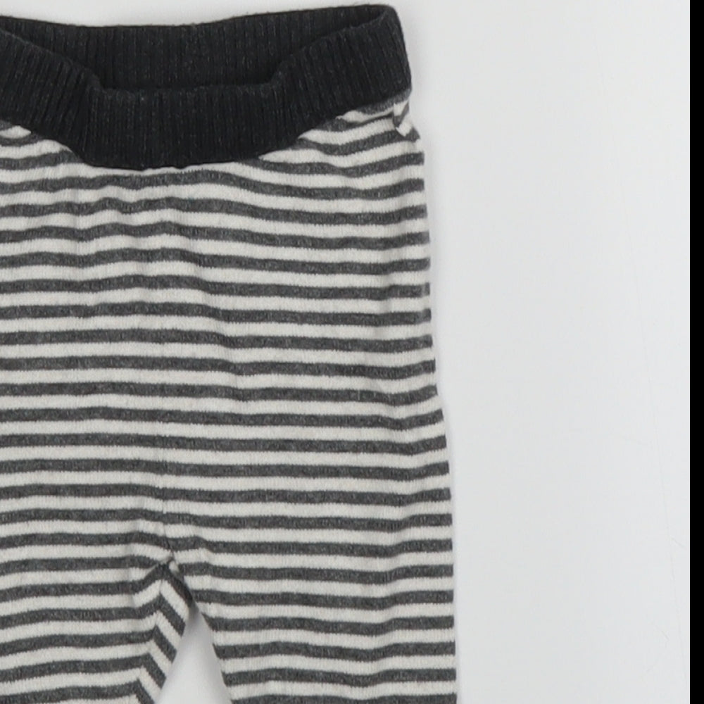 Billie Girls Multicoloured Striped  Sweatpants Trousers Size 3-6 Months