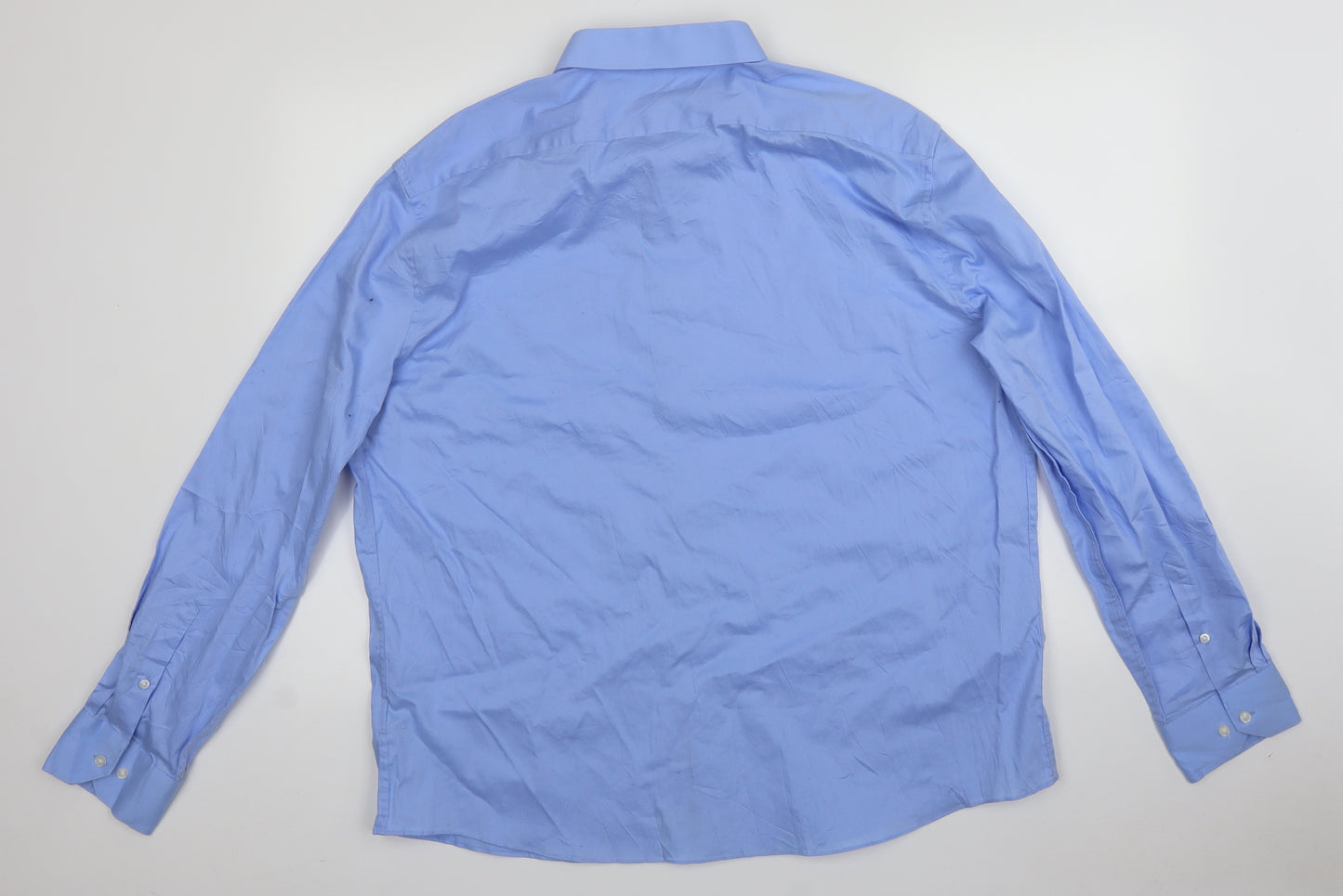 M&S Mens Blue    Button-Up Size 2XL