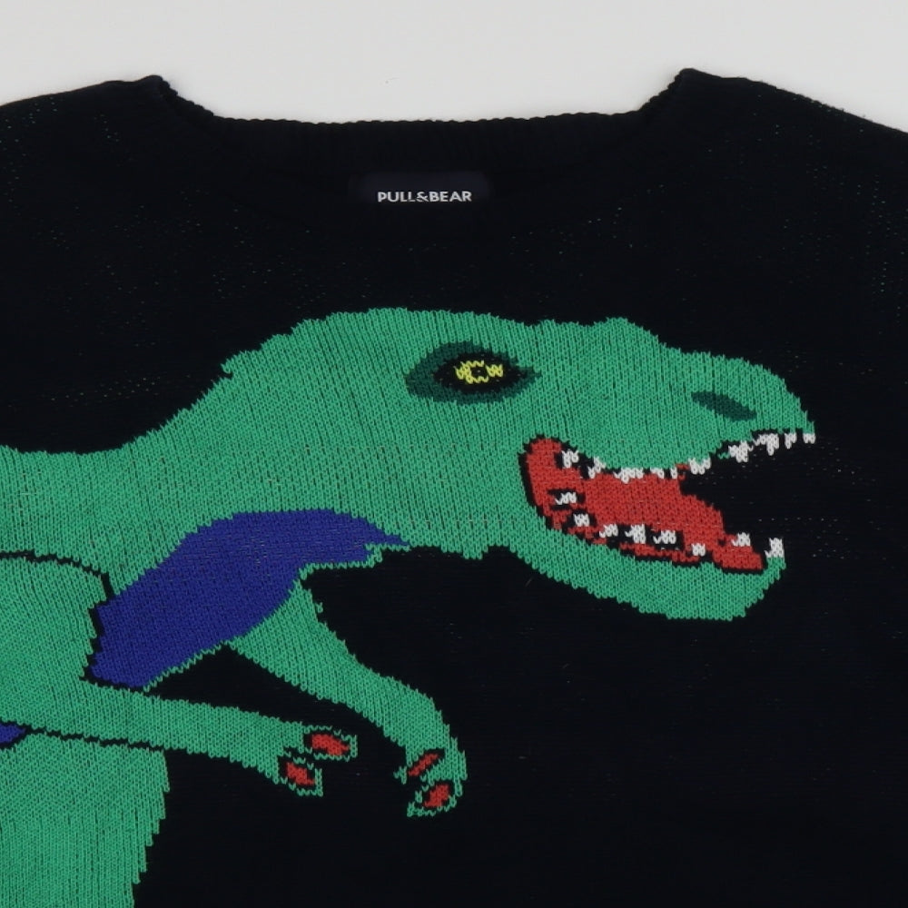 Pull&Bear Mens Blue   Pullover Jumper Size L