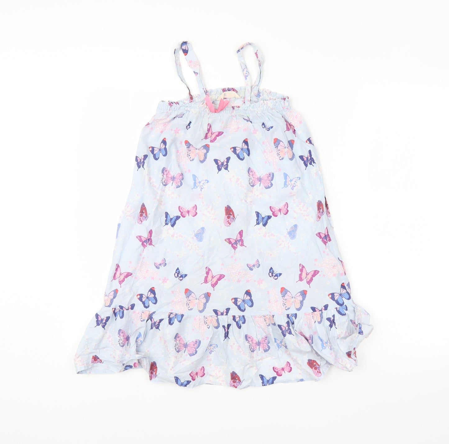 H&M Girls Multicoloured Animal Print  A-Line  Size 7-8 Years  - Butterflies