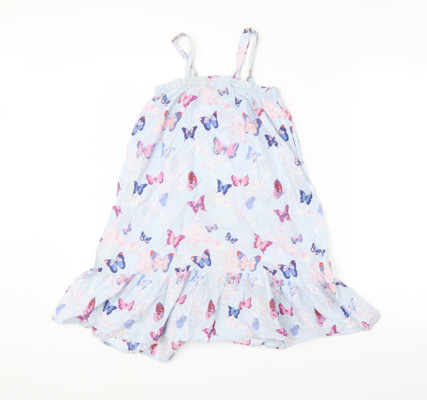 H&M Girls Multicoloured Animal Print  A-Line  Size 7-8 Years  - Butterflies