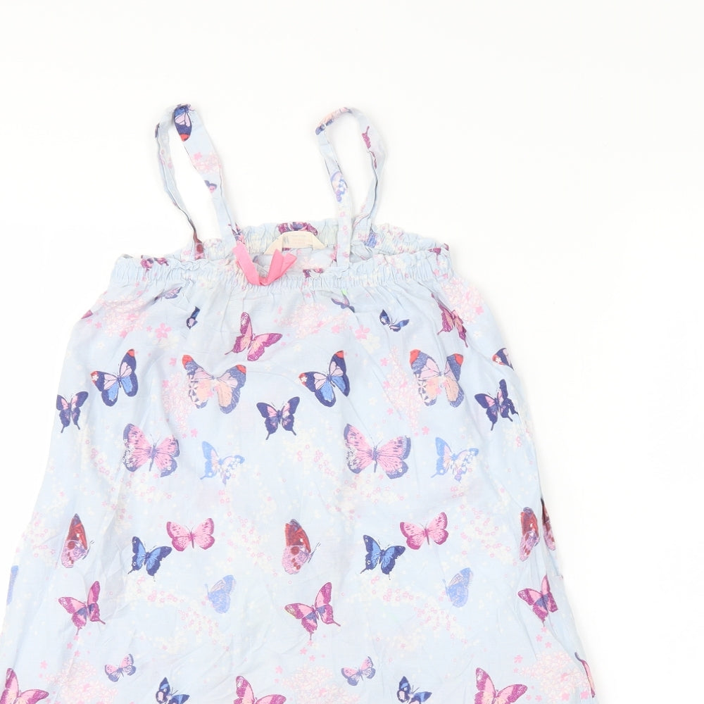 H&M Girls Multicoloured Animal Print  A-Line  Size 7-8 Years  - Butterflies