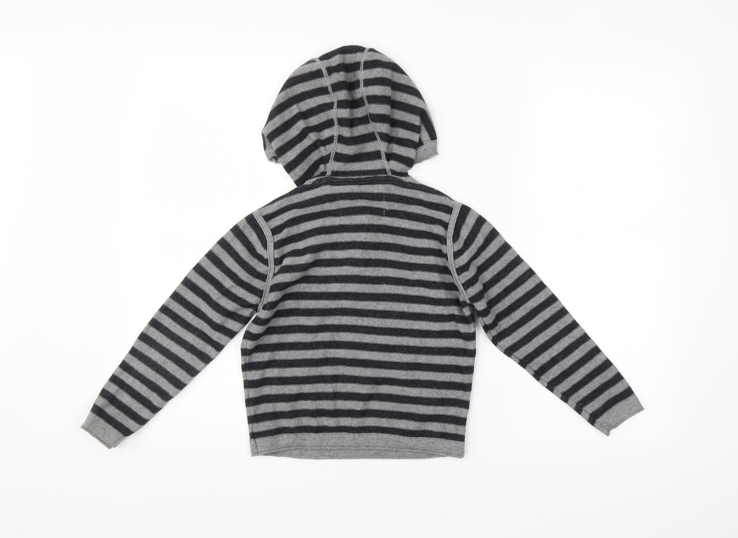 TU Boys Grey Spotted  Pullover Hoodie Size 7 Years