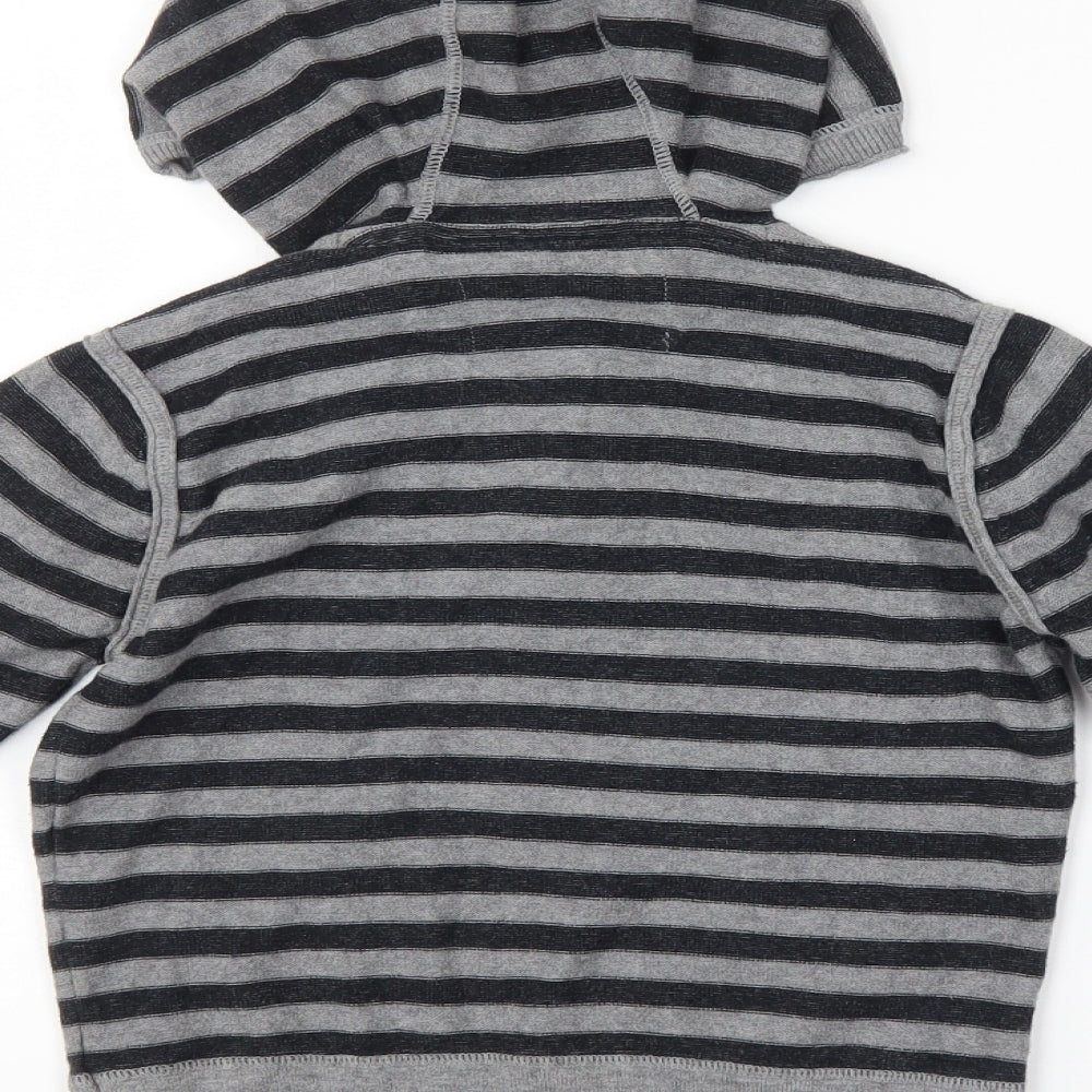 TU Boys Grey Spotted  Pullover Hoodie Size 7 Years