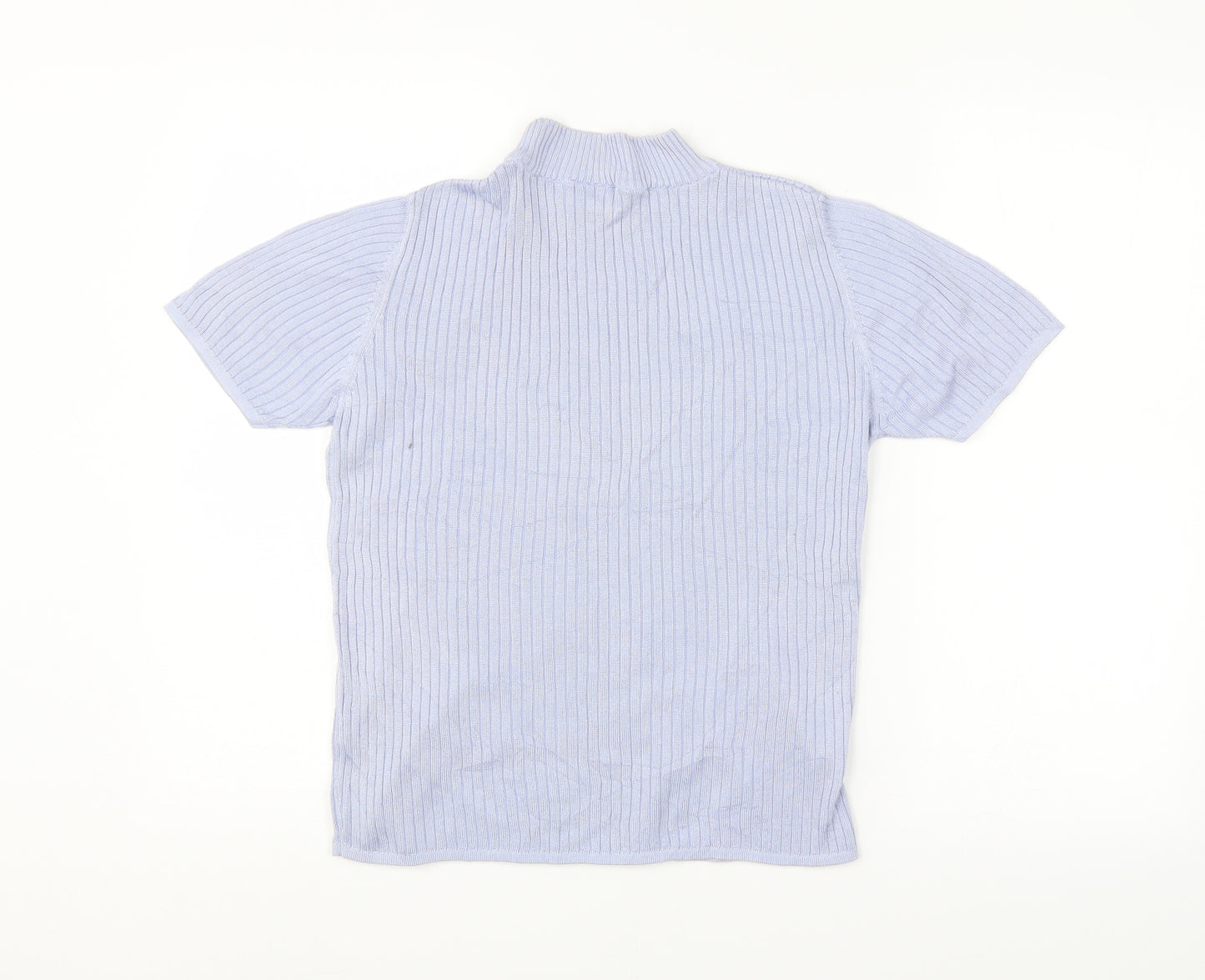 Avenue Womens Blue Striped  Pullover Jumper Size M