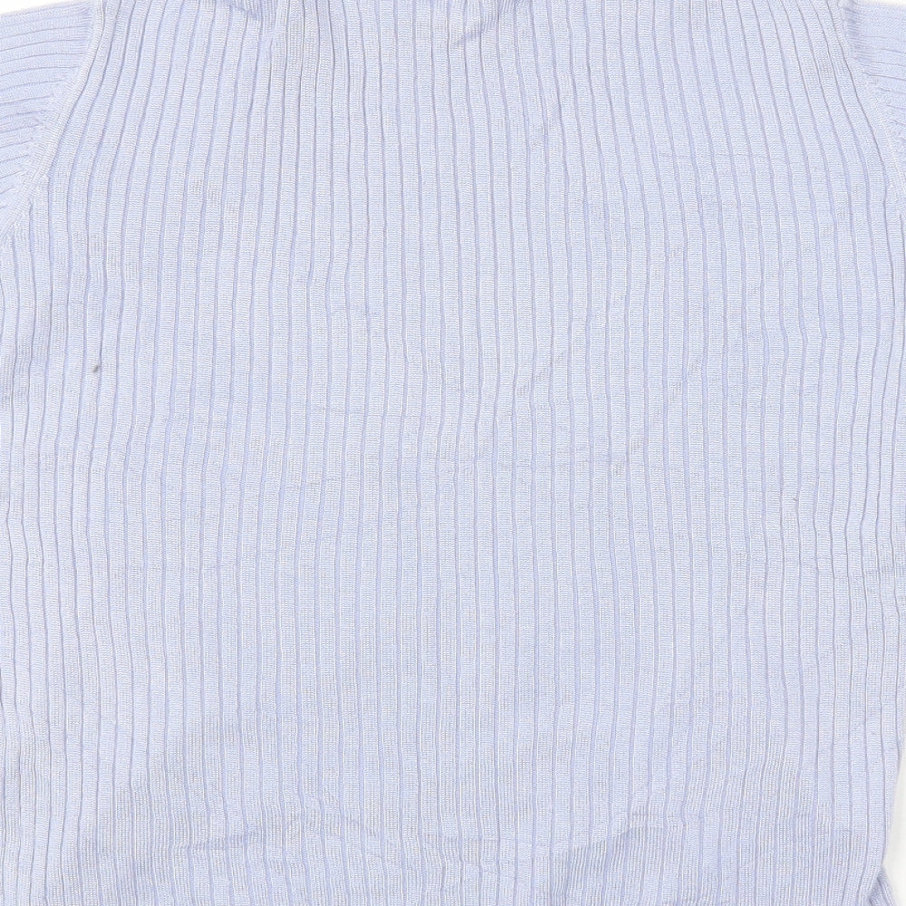 Avenue Womens Blue Striped  Pullover Jumper Size M