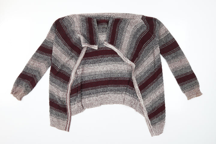 Charlotte Russe Womens Multicoloured Striped Cardigan Jumper Size XL
