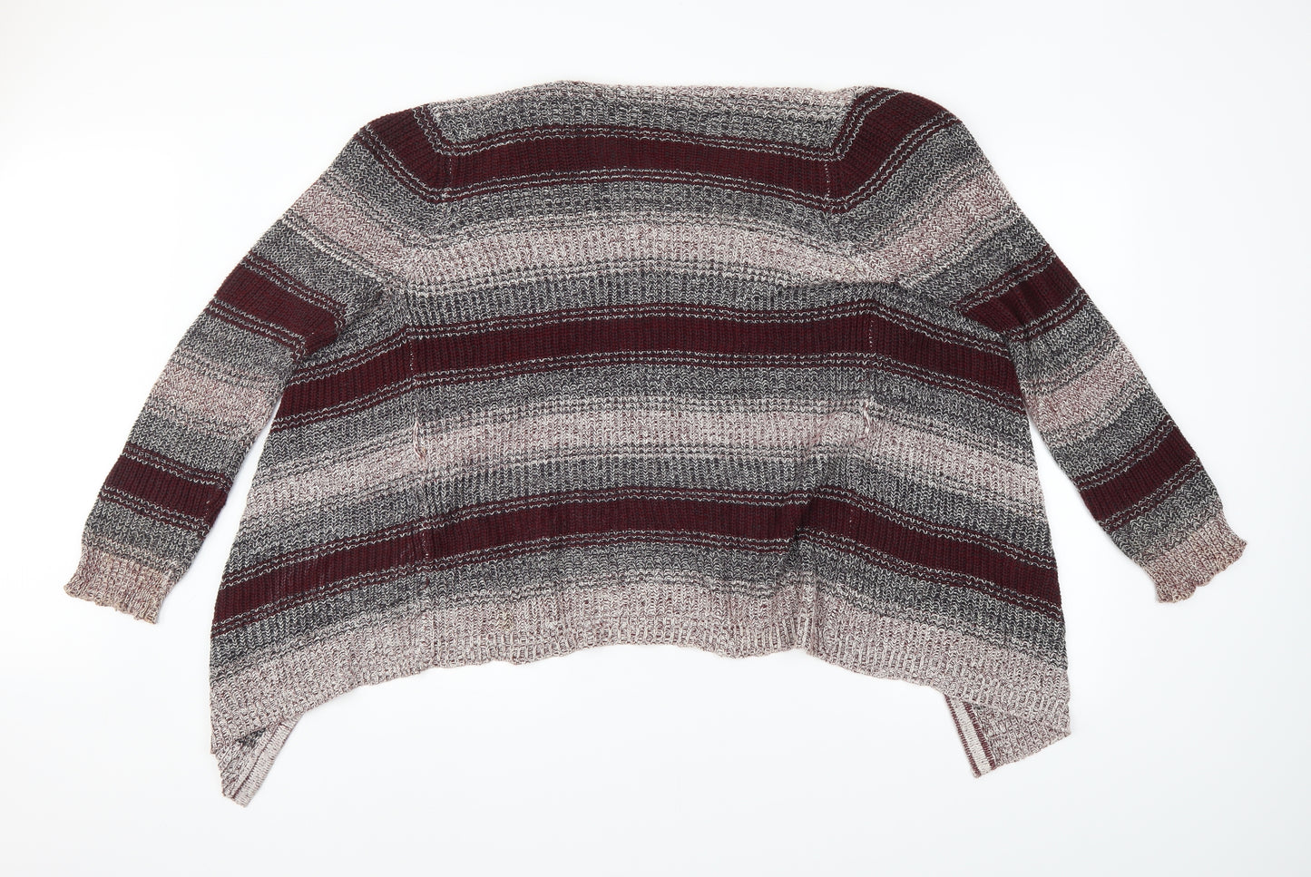 Charlotte Russe Womens Multicoloured Striped  Cardigan Jumper Size XL