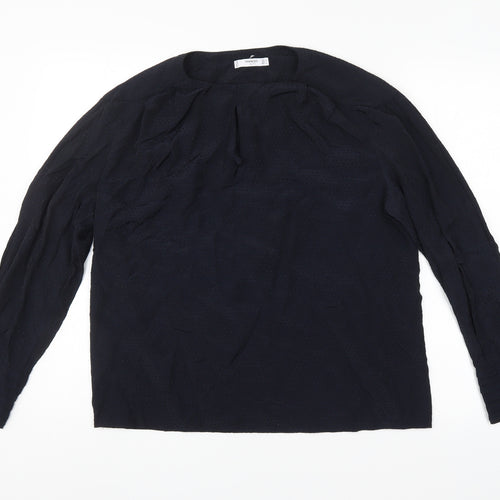 Mango Womens Blue   Basic Blouse Size M