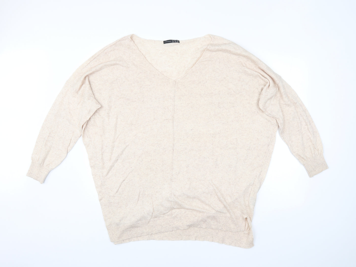 Atmosphere Womens Beige   Pullover Jumper Size L