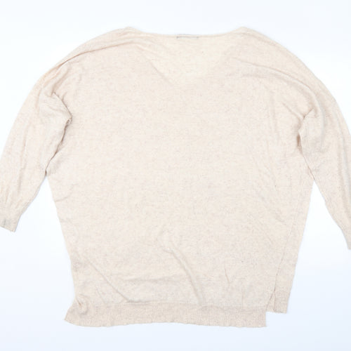 Atmosphere Womens Beige   Pullover Jumper Size L