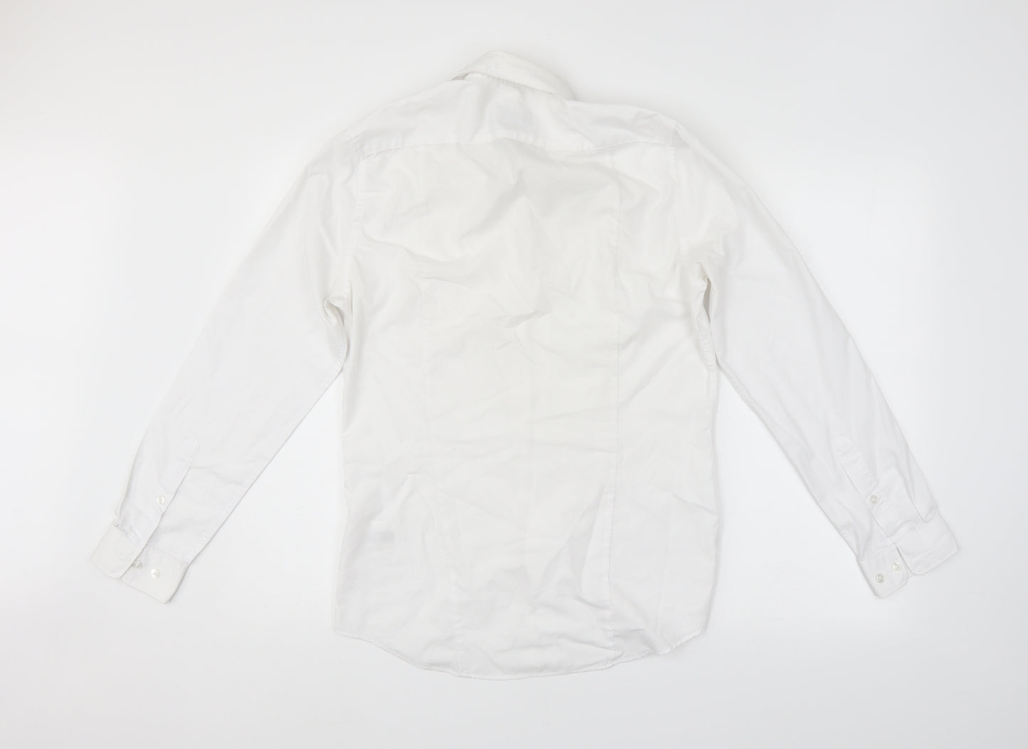 H&M Mens White    Dress Shirt Size S