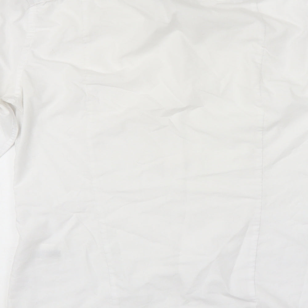 H&M Mens White    Dress Shirt Size S