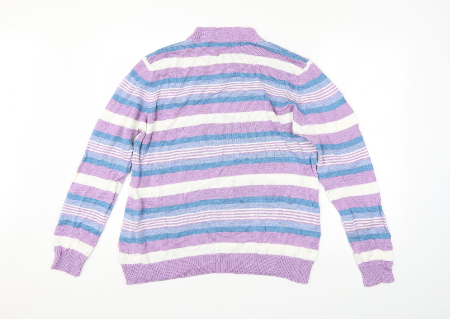 Isle Womens Multicoloured Striped  Pullover Jumper Size 18