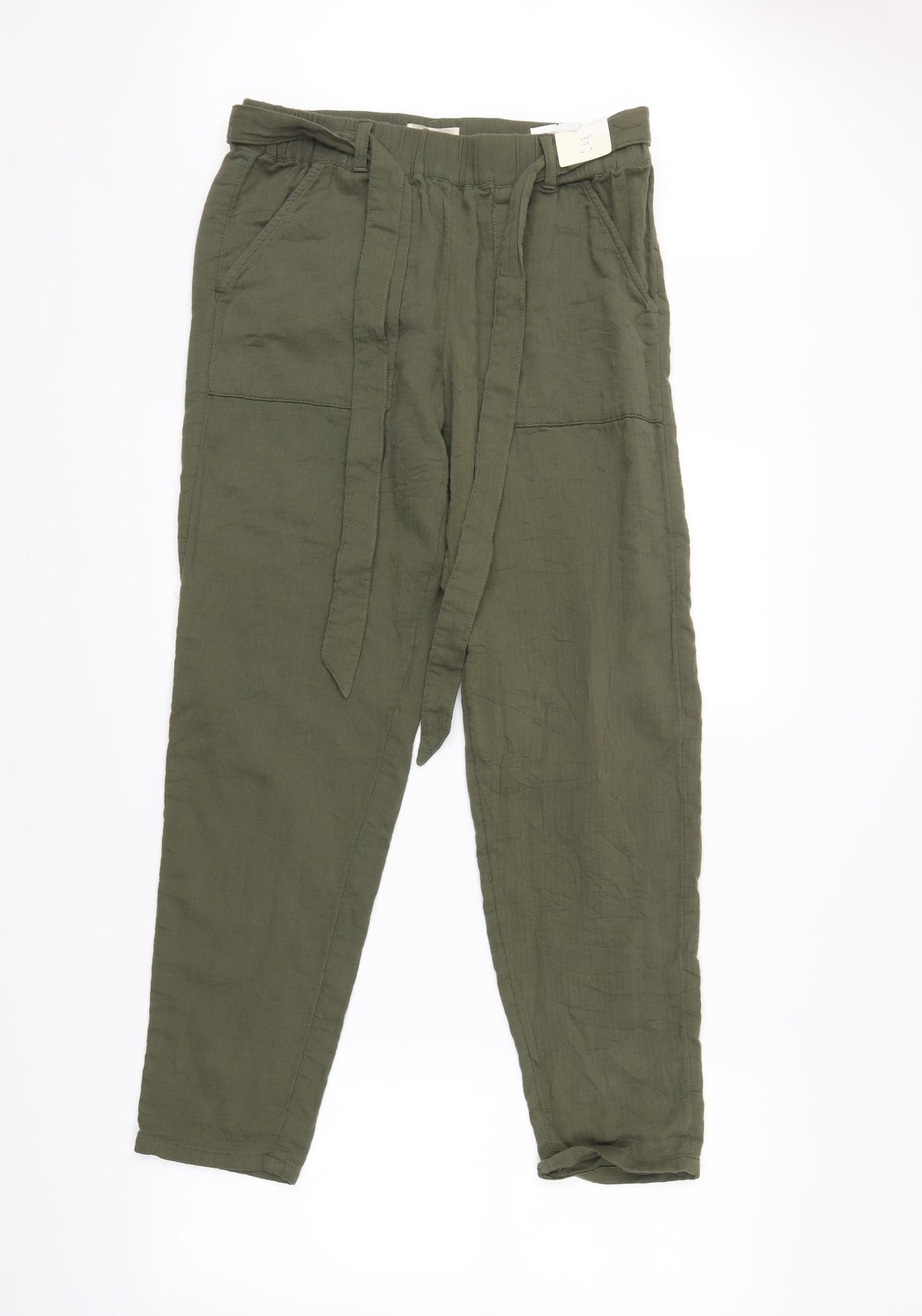 M&S Womens Green   Trousers  Size 12 L30 in