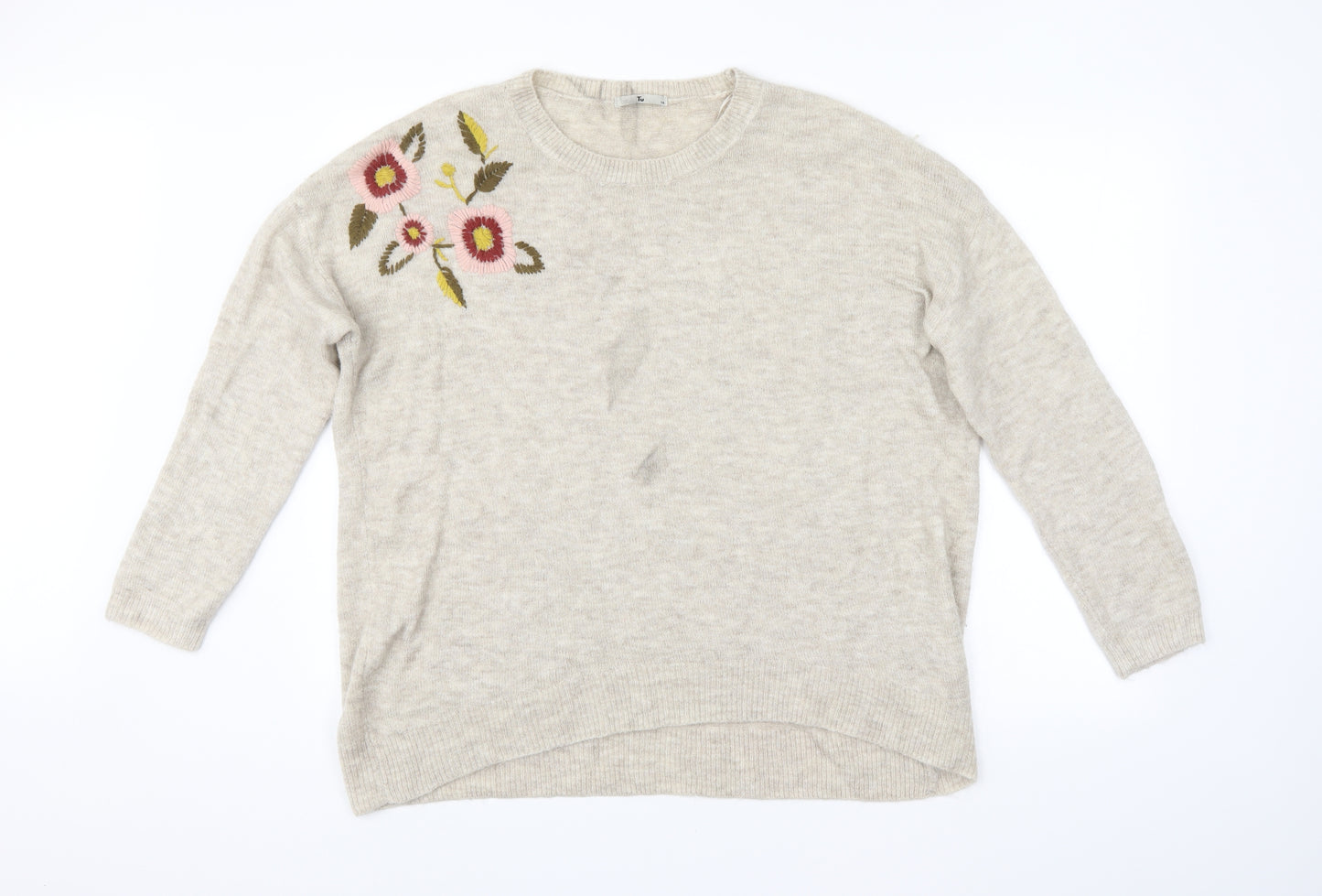 TU Womens Beige   Pullover Jumper Size 18