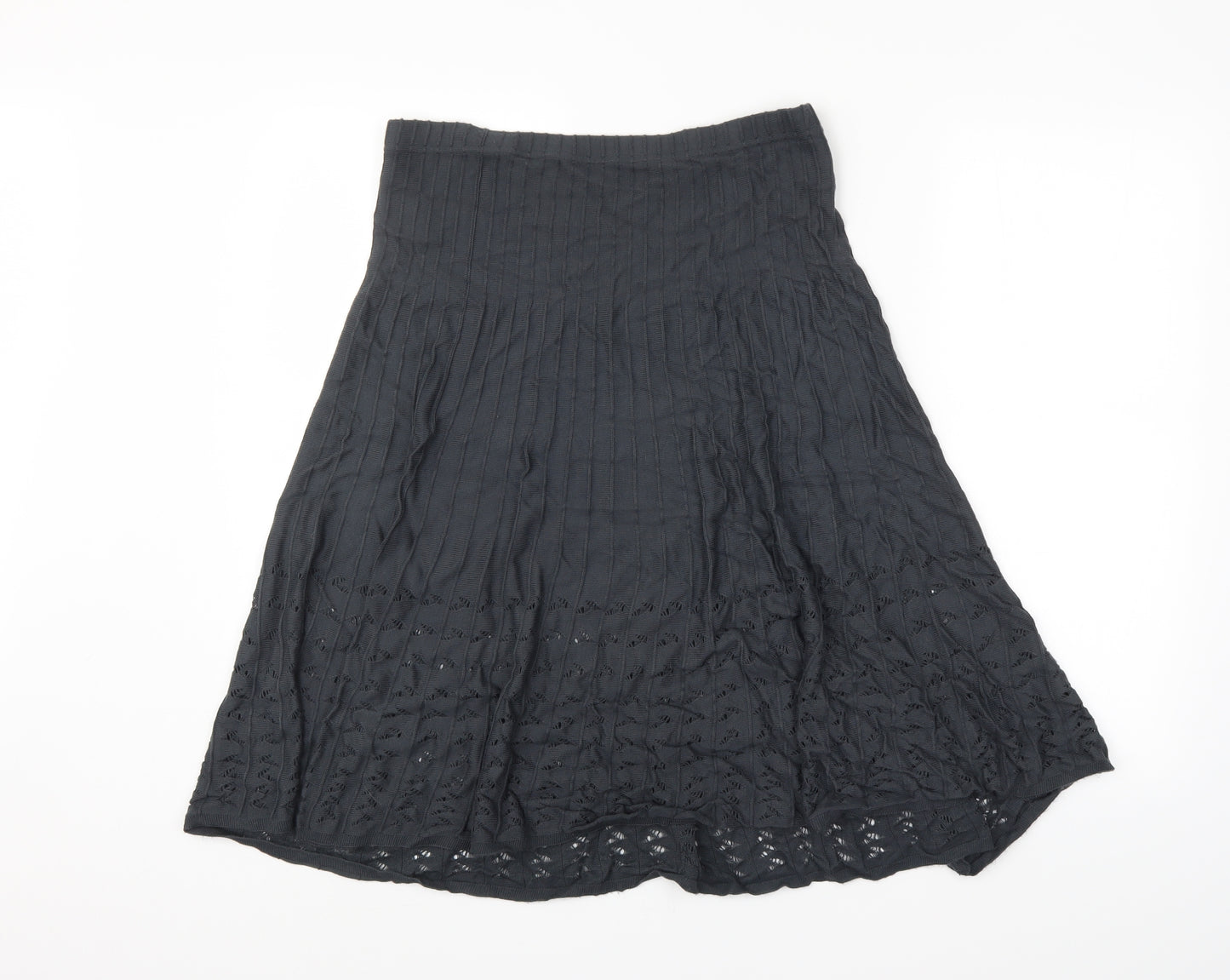 LIMITED COLLECTION Womens Grey Striped  A-Line Skirt Size 14