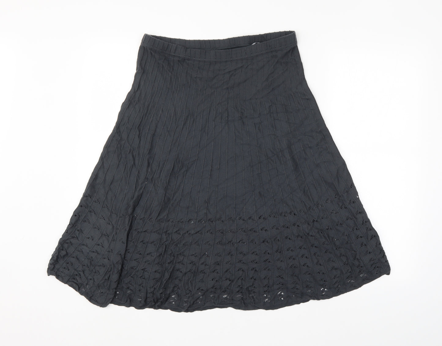 LIMITED COLLECTION Womens Grey Striped  A-Line Skirt Size 14