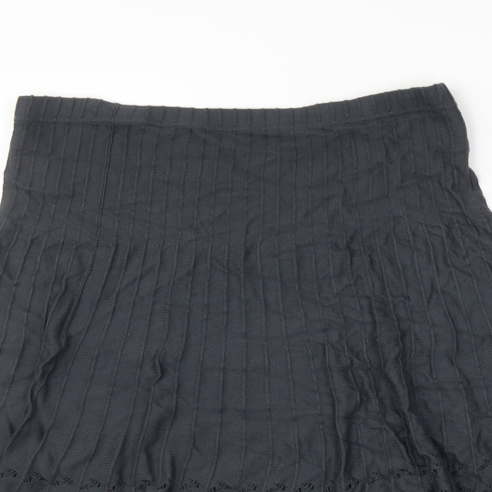 LIMITED COLLECTION Womens Grey Striped  A-Line Skirt Size 14