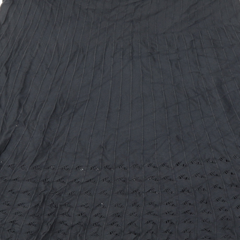 LIMITED COLLECTION Womens Grey Striped  A-Line Skirt Size 14