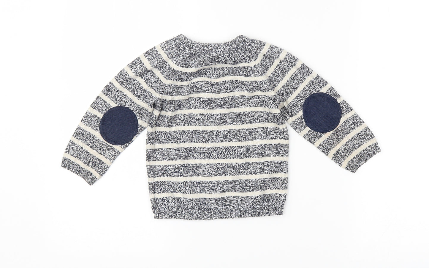 H&M Baby Blue Striped  Pullover Jumper Size 12-18 Months