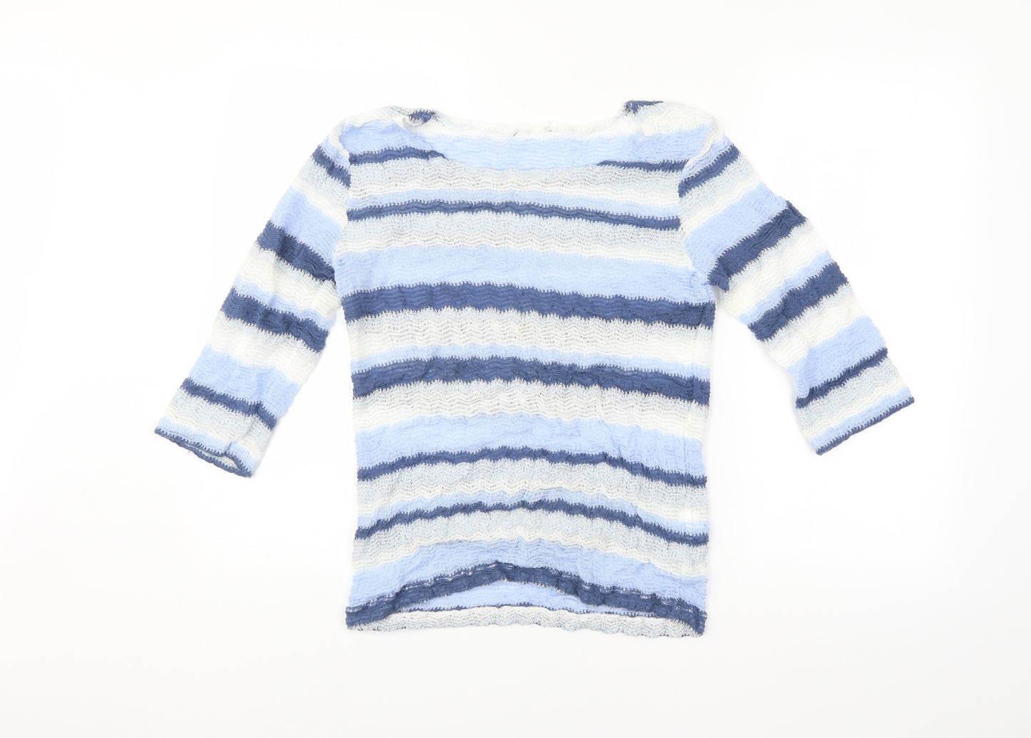 Preworn Womens Multicoloured Striped  Pullover Jumper Size 14
