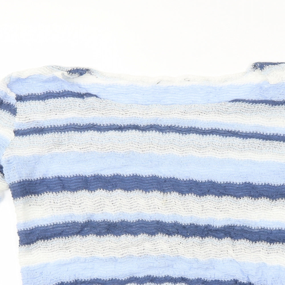 Preworn Womens Multicoloured Striped  Pullover Jumper Size 14