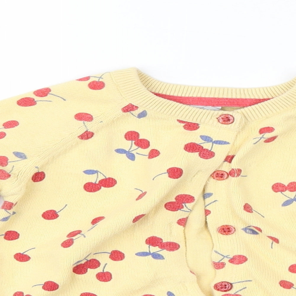 TU Baby Yellow Spotted  Cardigan Jumper Size 18-24 Months