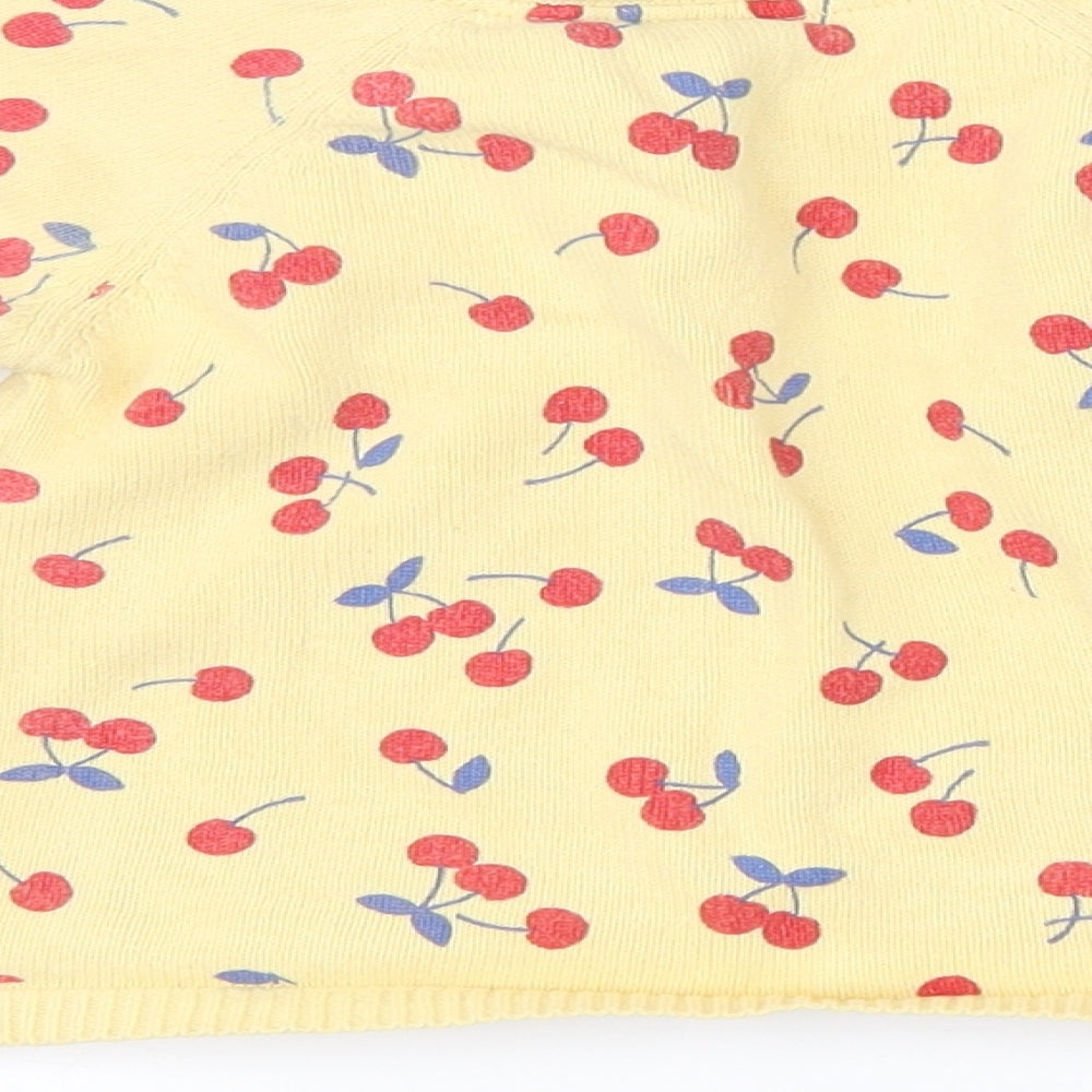 TU Baby Yellow Spotted  Cardigan Jumper Size 18-24 Months