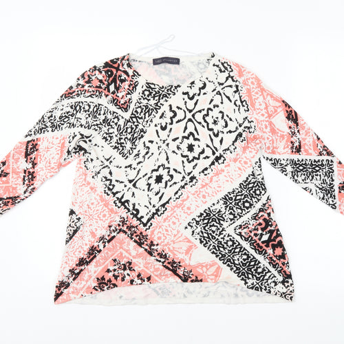 M&S Womens Multicoloured Argyle/Diamond  Pullover Jumper Size 10
