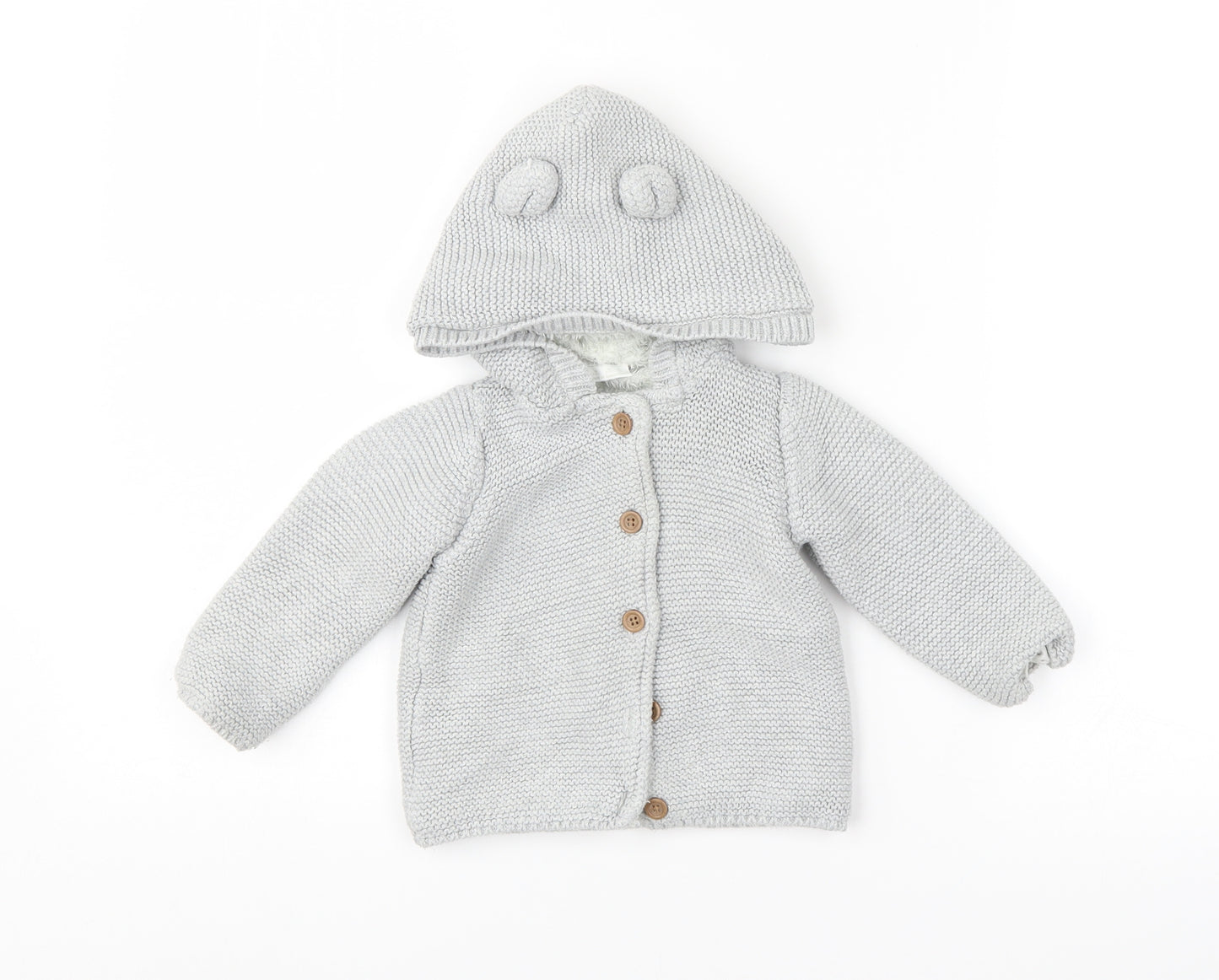 F&F Baby Grey   Overcoat Coat Size 9-12 Months