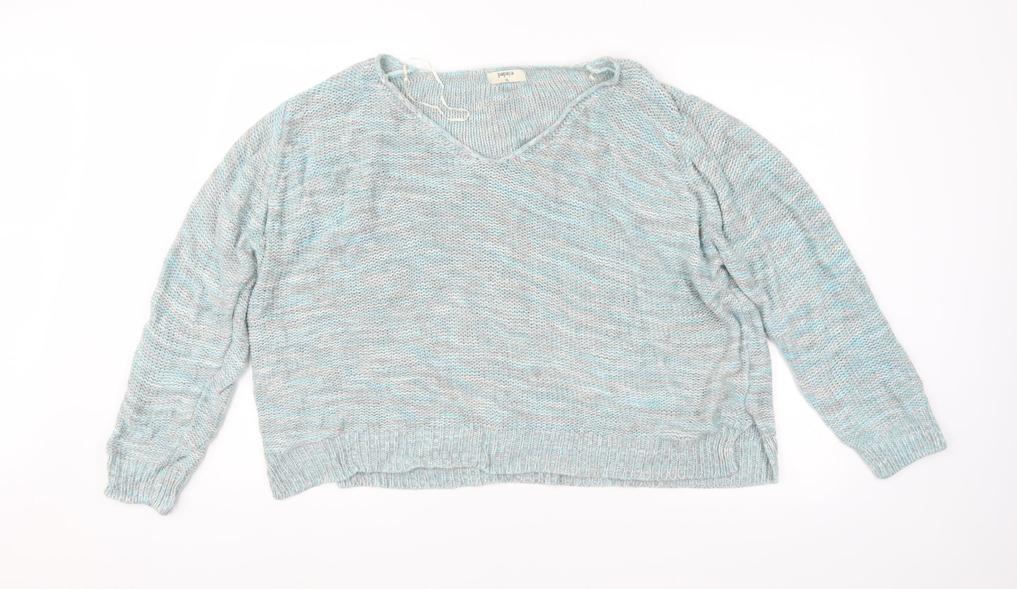 Papaya Womens Multicoloured   Pullover Jumper Size XL