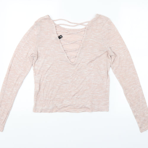 H&M Womens Pink   Pullover Jumper Size M