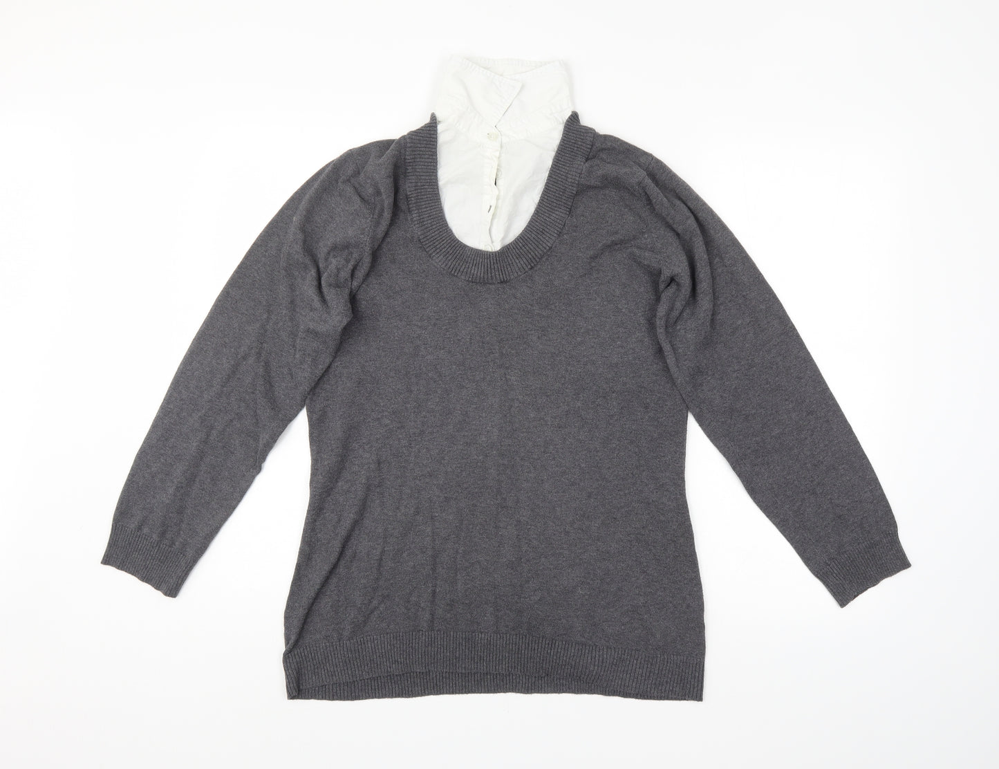 Papaya Womens Grey   Pullover Jumper Size 16