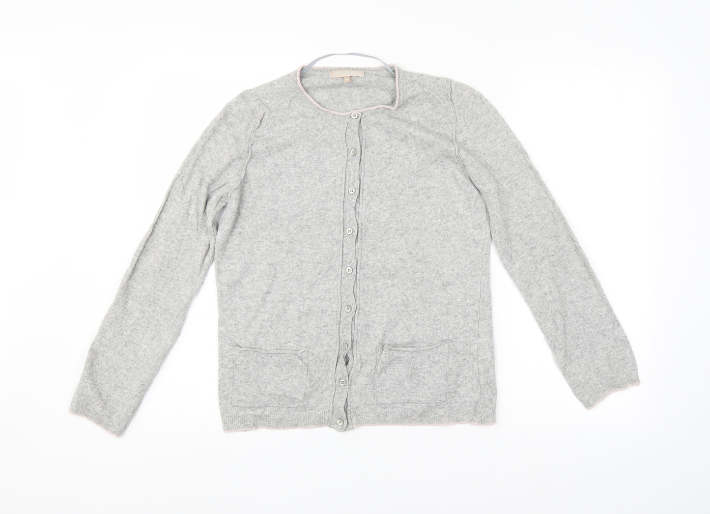 Benedetta B. Womens Grey   Cardigan Jumper Size M