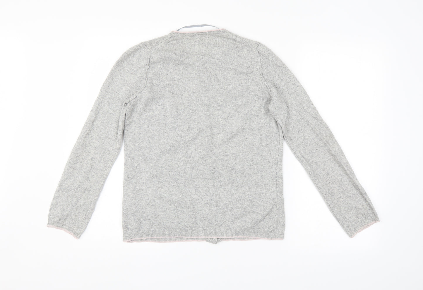 Benedetta B. Womens Grey   Cardigan Jumper Size M