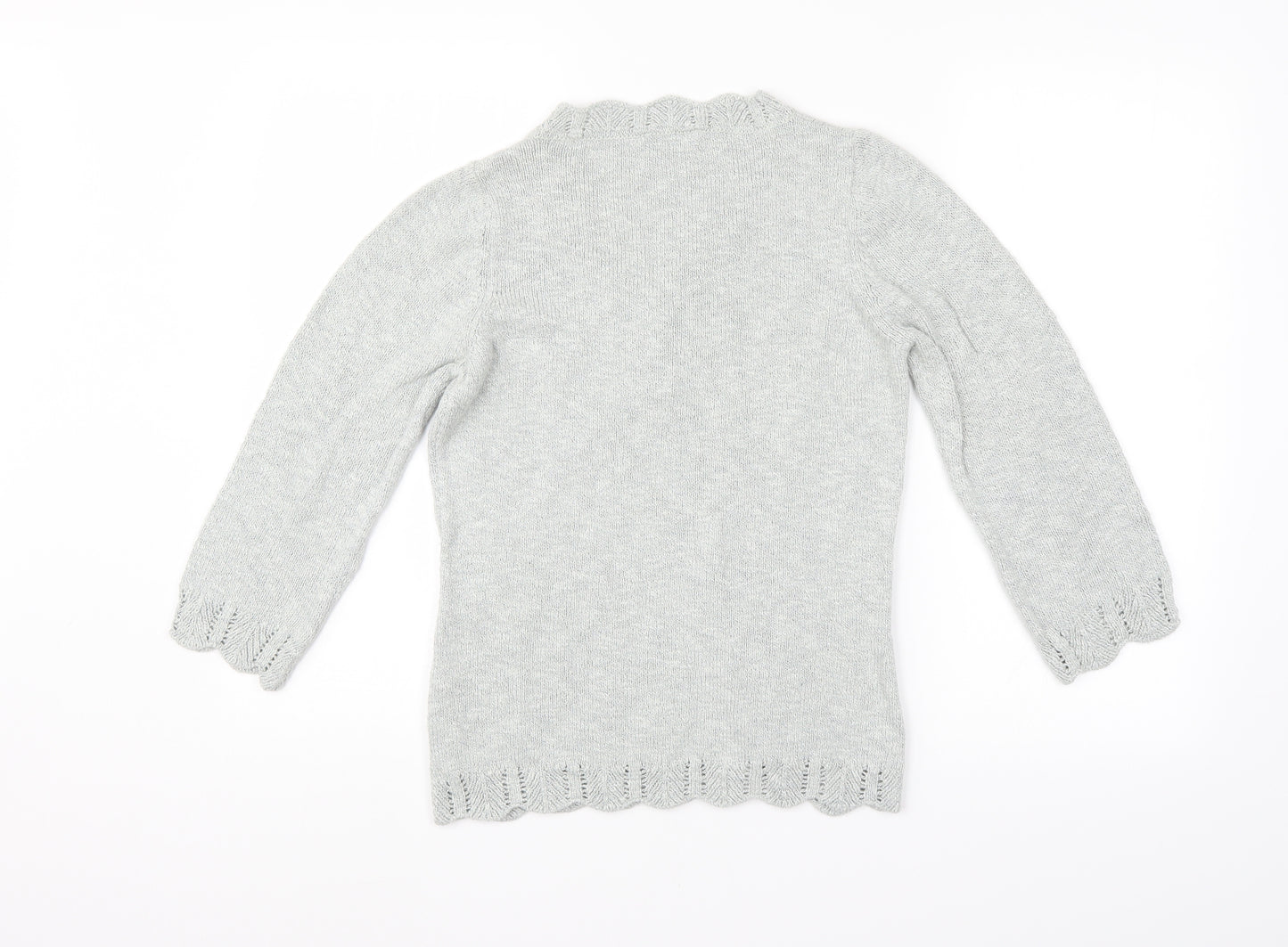 M&S Womens Grey   Pullover Jumper Size S