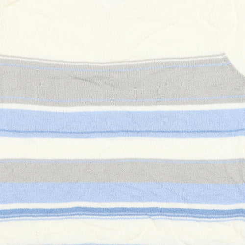 BM Mens Multicoloured Striped  Pullover Jumper Size S