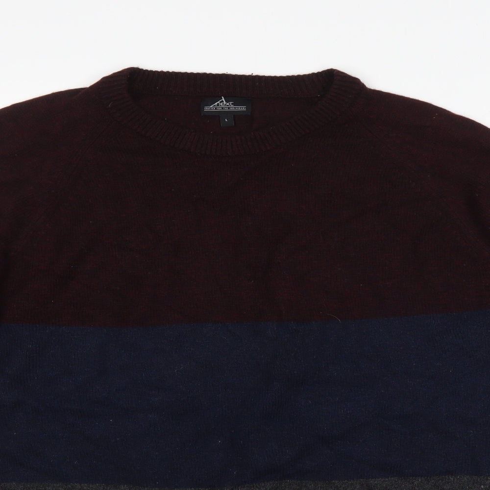 NEXT Mens Multicoloured   Pullover Jumper Size L
