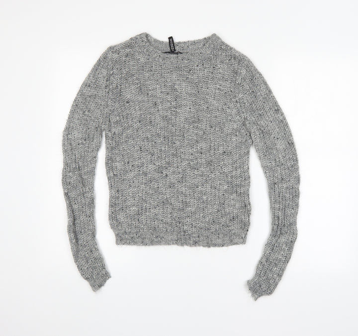 H&M Womens Grey   Pullover Jumper Size S