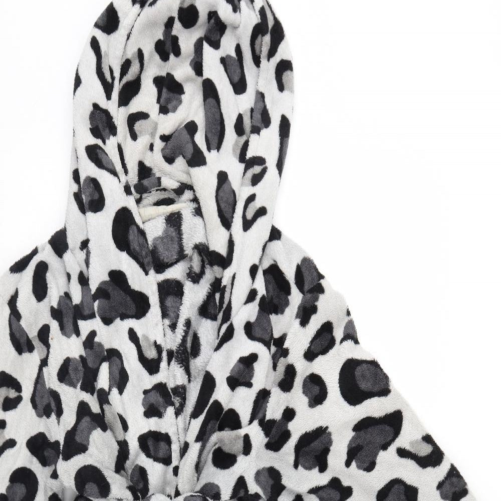 La Senza Womens Grey Animal Print   Robe Size S