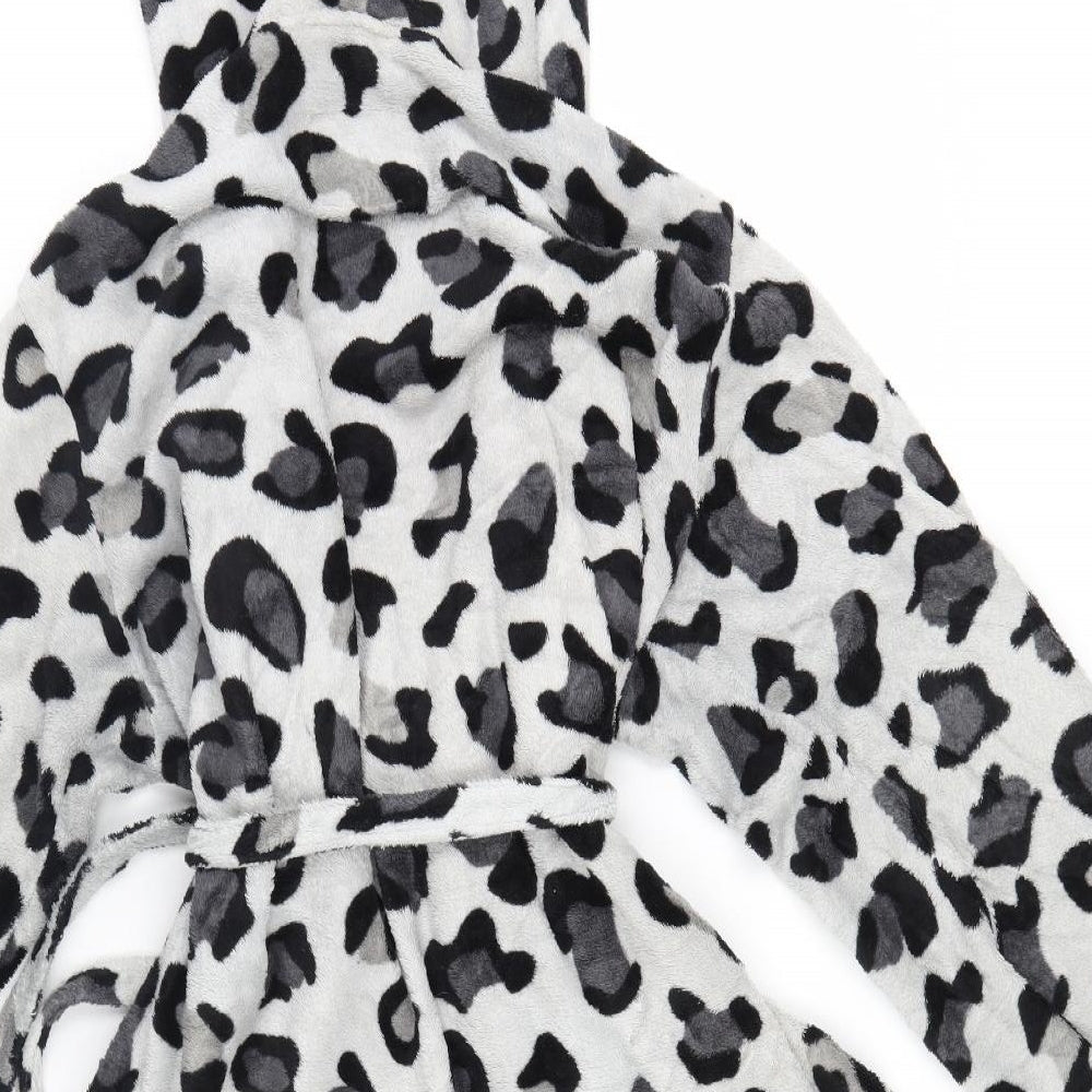 La Senza Womens Grey Animal Print   Robe Size S