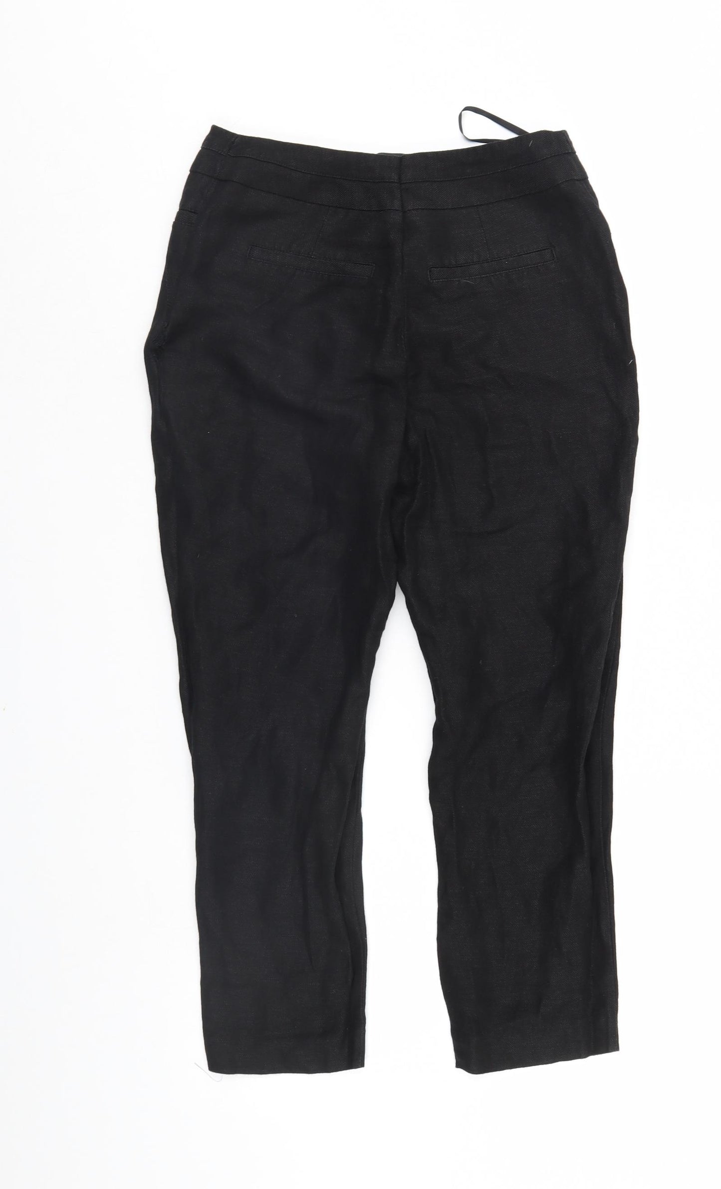 NEXT Womens Beige   Cropped Trousers Size 10 L23 in