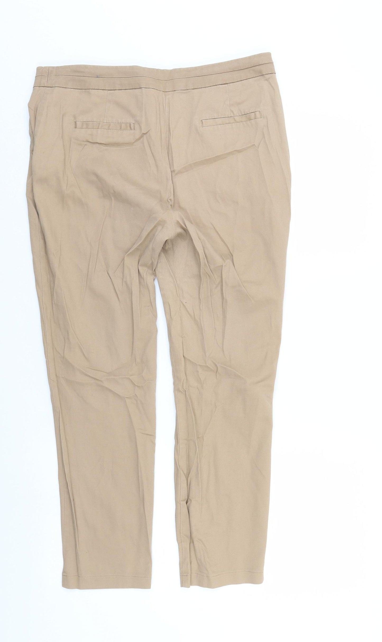 Atmosphere Womens Beige   Trousers  Size 14 L26 in