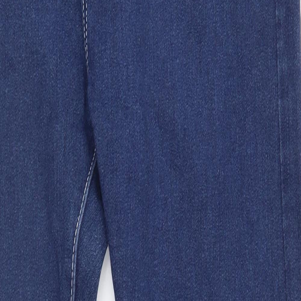 Preworn Womens Blue  Denim Straight Jeans Size 38 in L27 in