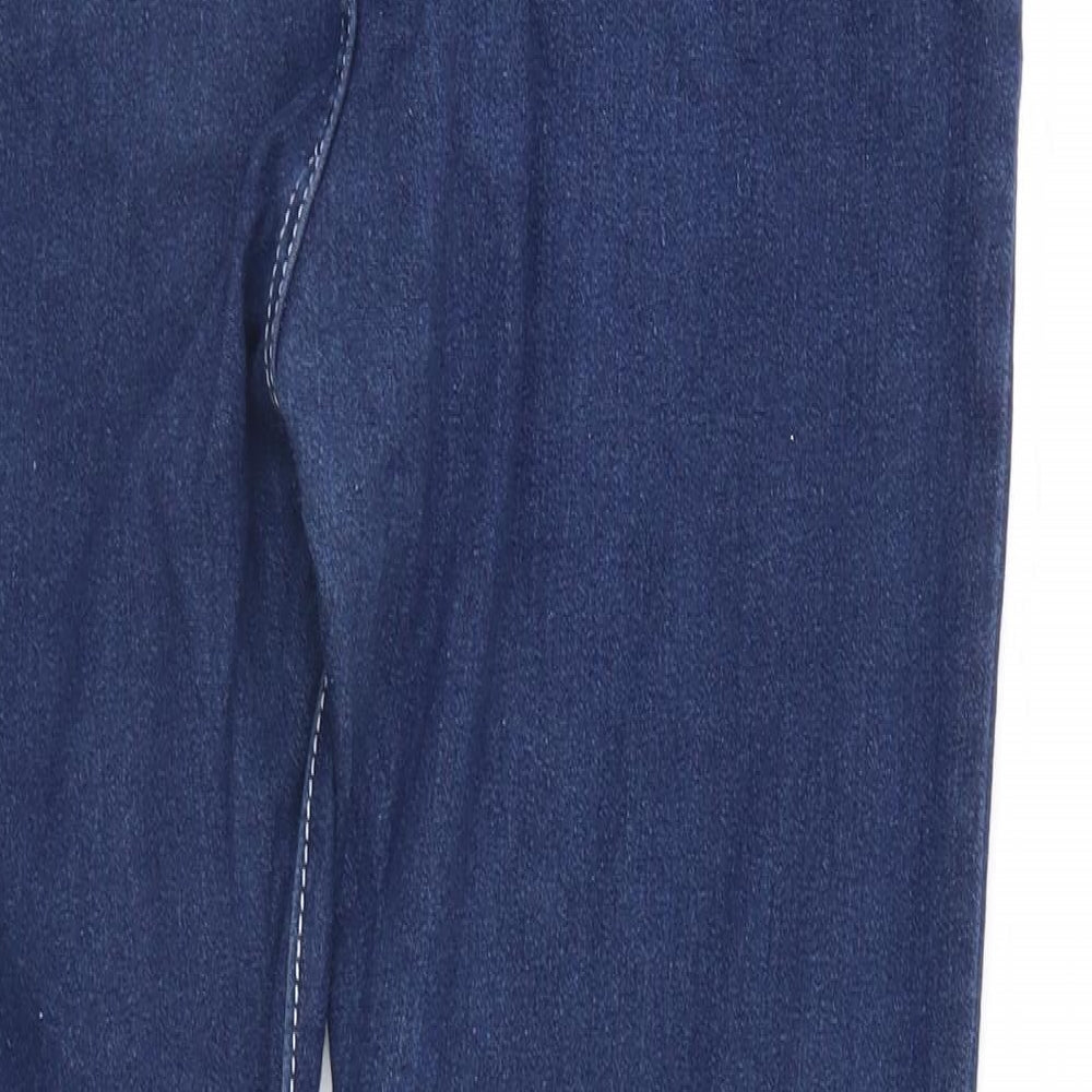 Preworn Womens Blue  Denim Straight Jeans Size 38 in L27 in