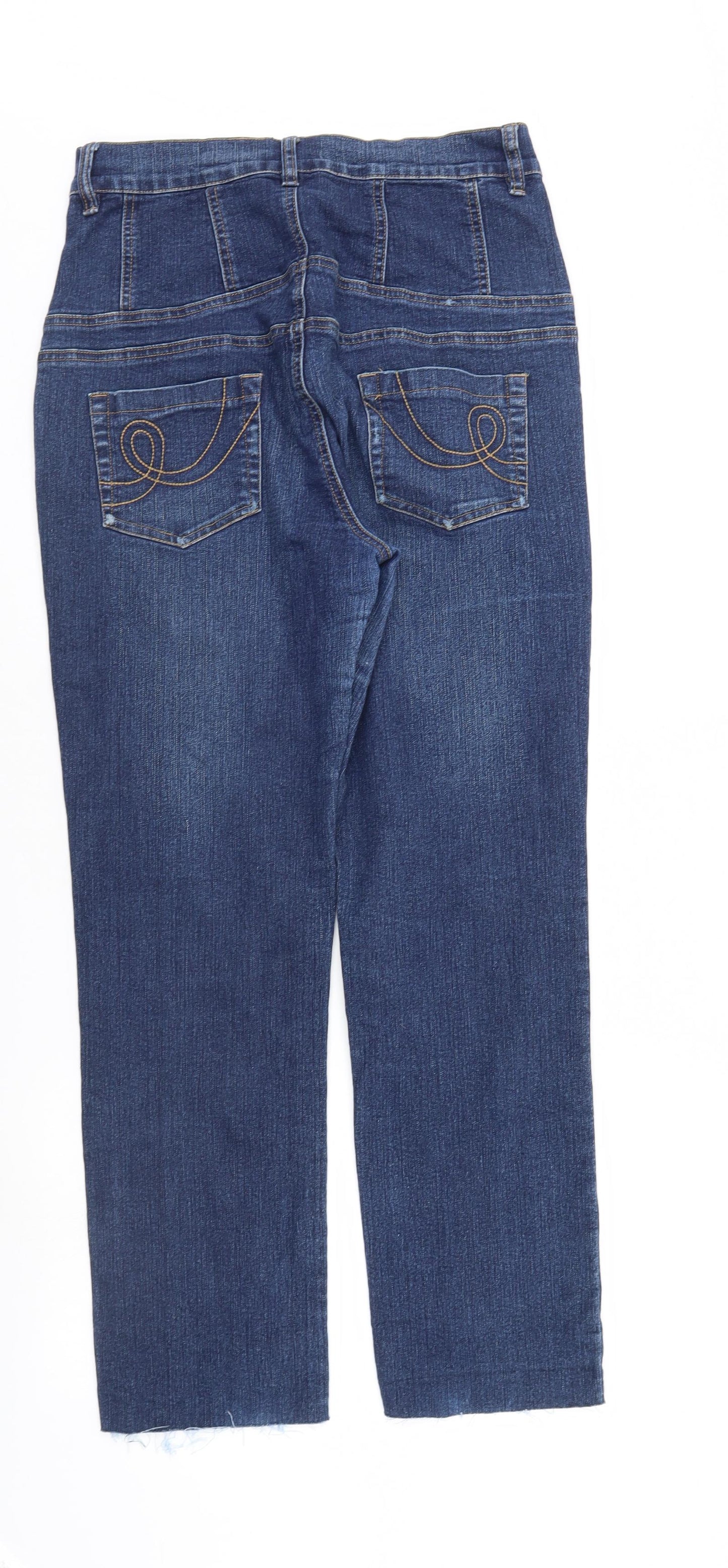 Supre Womens Blue  Denim Straight Jeans  L28 in